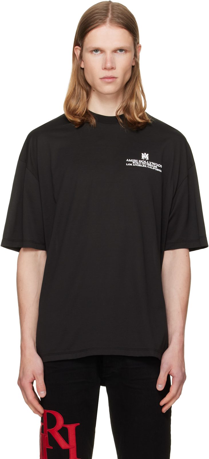 Black MA Hollywood HJ Skate T-shirt 262886M213037