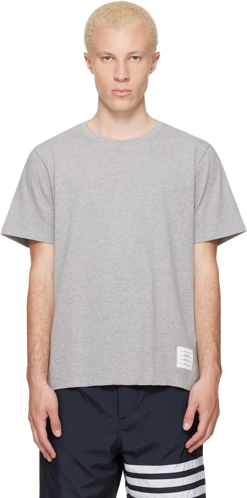 Gray Jersey Relaxed T-shirt 262381M213005