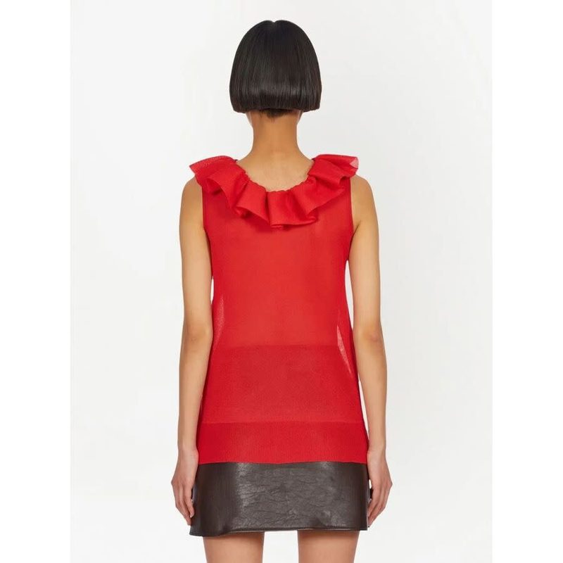 Without Sleeves Fantasy-Neck_Red
