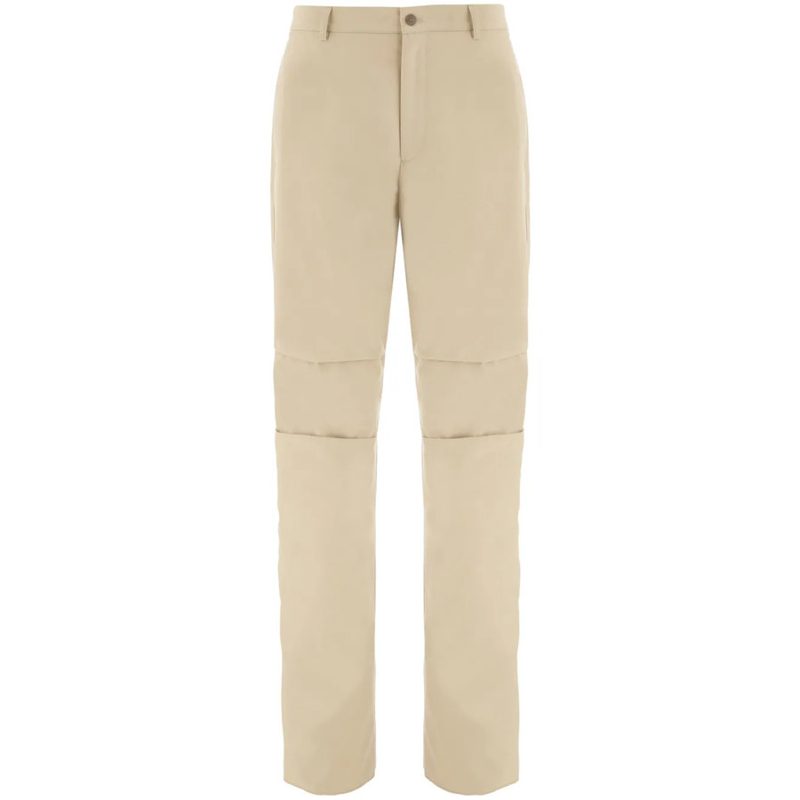 Logo-Patch Cotton Cropped Trousers_Multi-Color