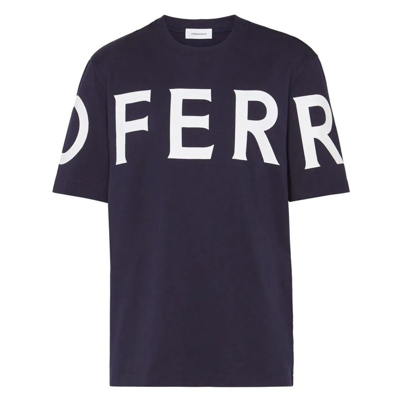 Logo-Print Cotton T-Shirt_Blue