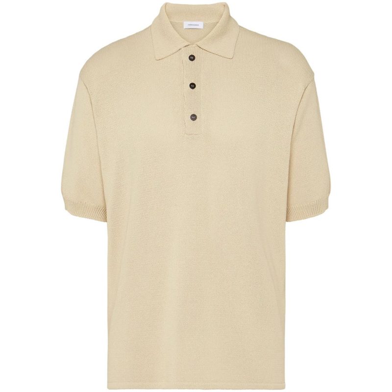 Logo-Plaque Knitted Polo Shirt_Multi-Color