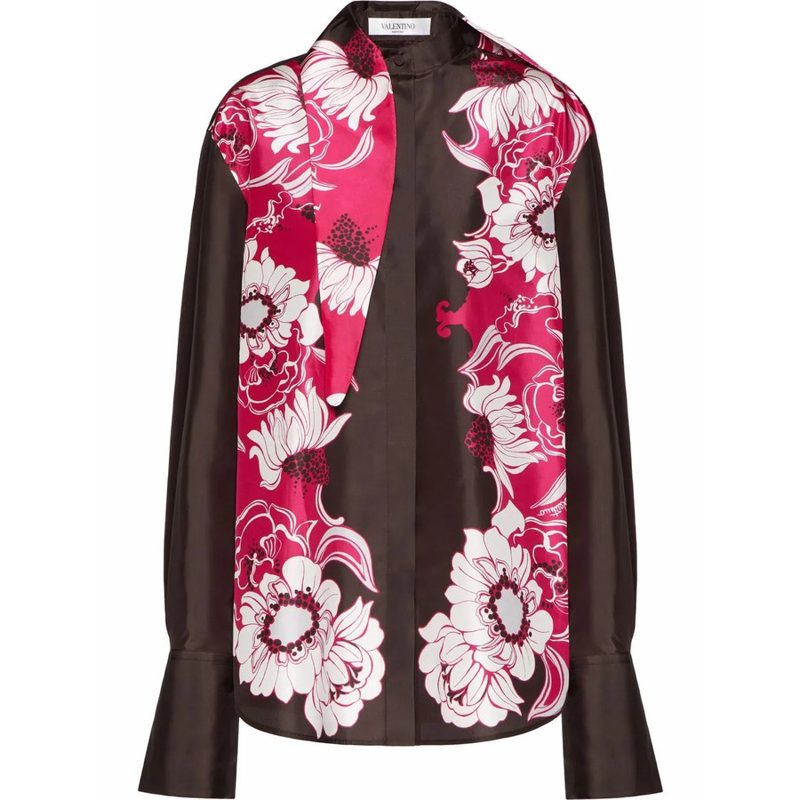 Garavani Garavani Floral Pattern Shirt_Pink