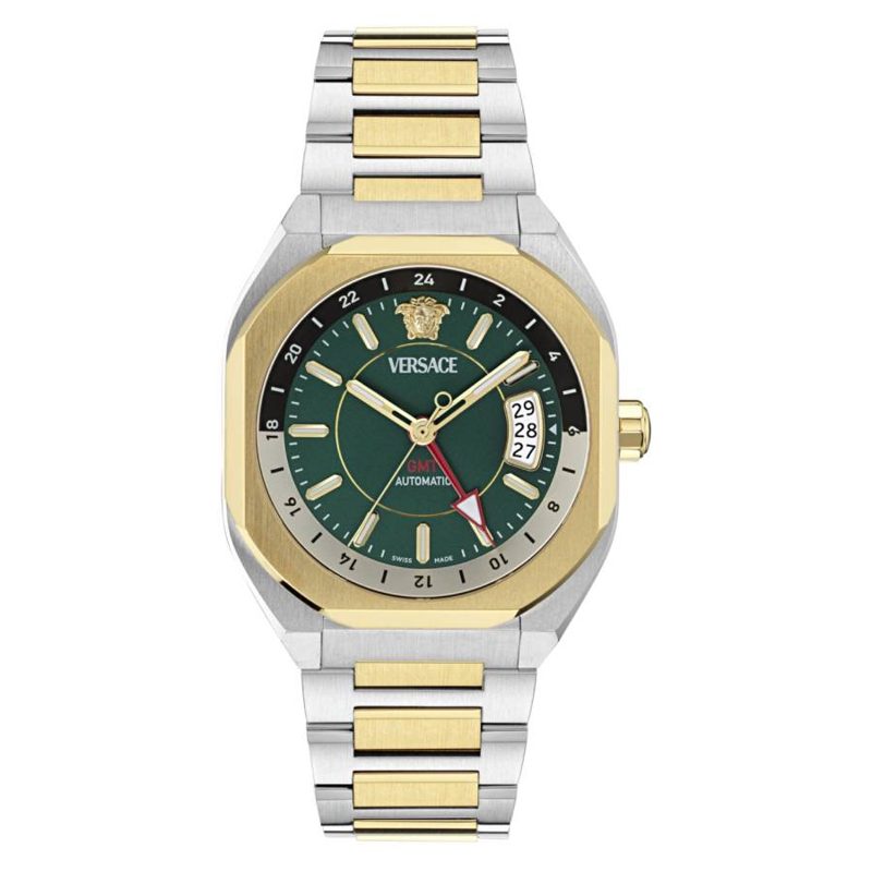 V-Contempo GMT Automatic Green Dial Mens Watch VE0I00325
