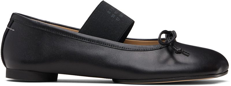 Black Anatomic Numeric Ballerina Flats 262188F118006