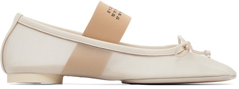 오프화이트 Anatomic Numeric Ballerina Flats 262188F118005