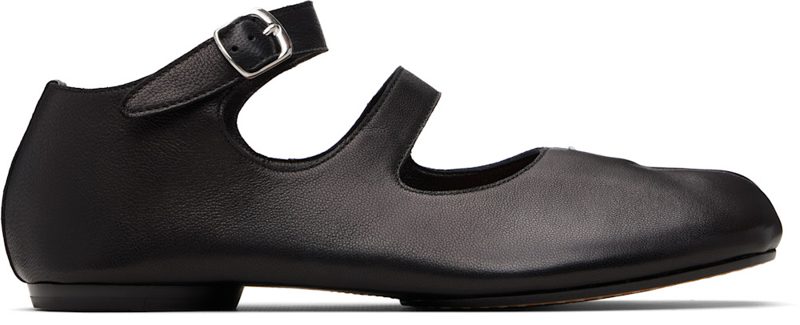 Black Tabi Ballerina Flats 262168F118007