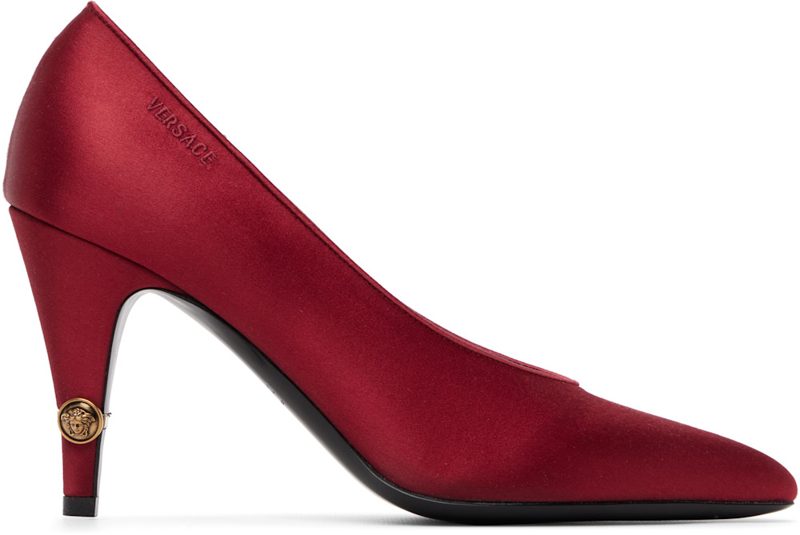 Red Gianni Satin Heels 262404F122002