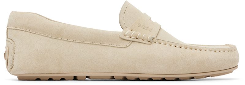 오프화이트 Penny-Trim Suede Loafers 261085M239008