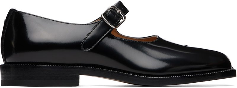 Black Tabi City Mary Jane Loafers 262168M231005