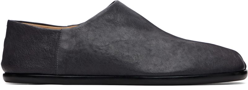 Gray Tabi Babouche Loafers 262168M231009