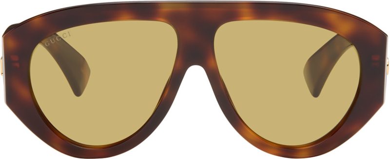 Brown Mask Frame Sunglasses 262451M134003