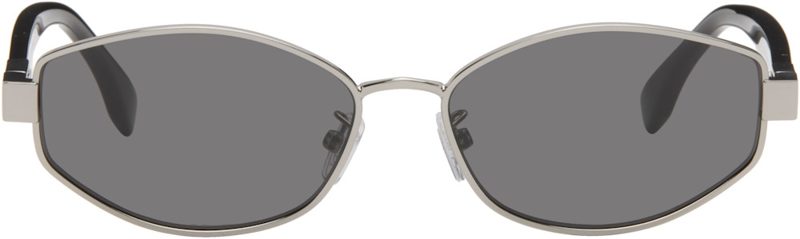 Silver Baguette Sunglasses 262693M134019