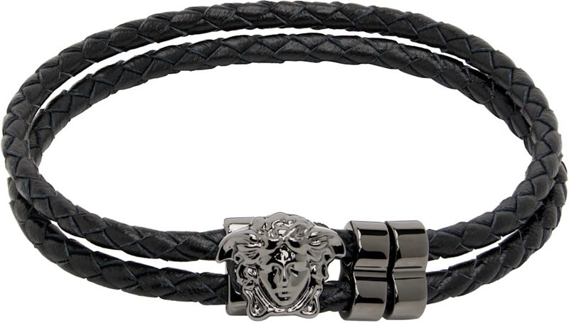 La Medusa Leather Bracelet 262404M142002