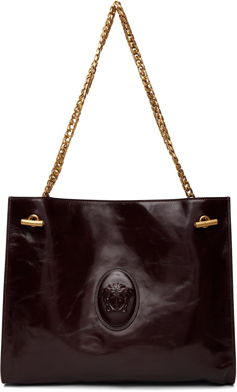 Burgundy Medium Calf Leather Bag 262404F048000