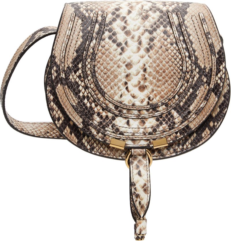 Chloe Beige Small Marcie Saddle Bag 262338F048006