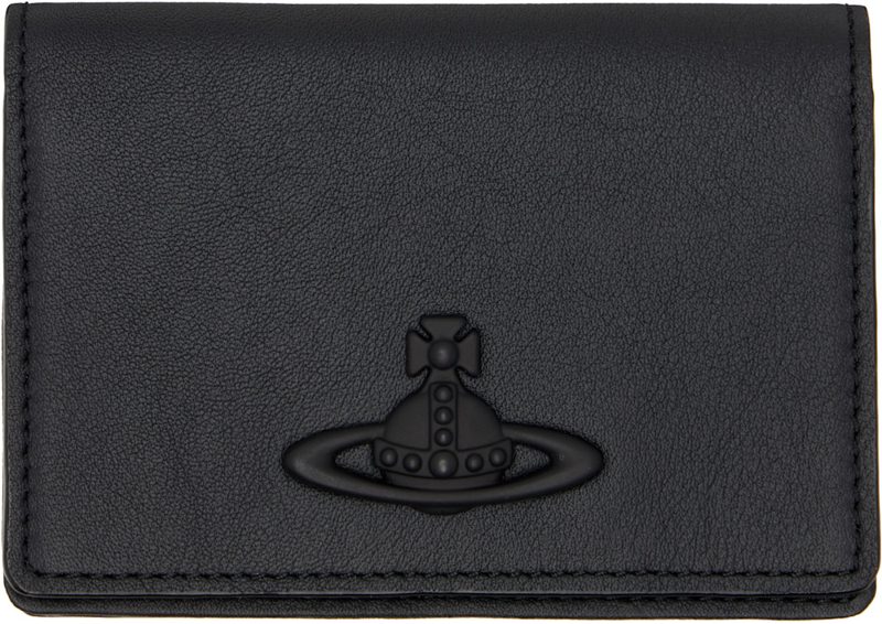 Black Flap Card Holder 261314M163000