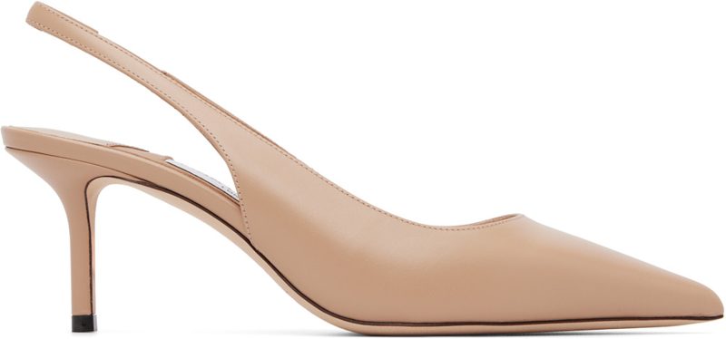 Beige Love Sling Back 65 Heels 262528F122016
