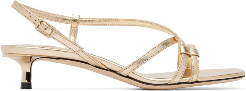 Gold Farris 35 Heeled Sandals 262528F125007
