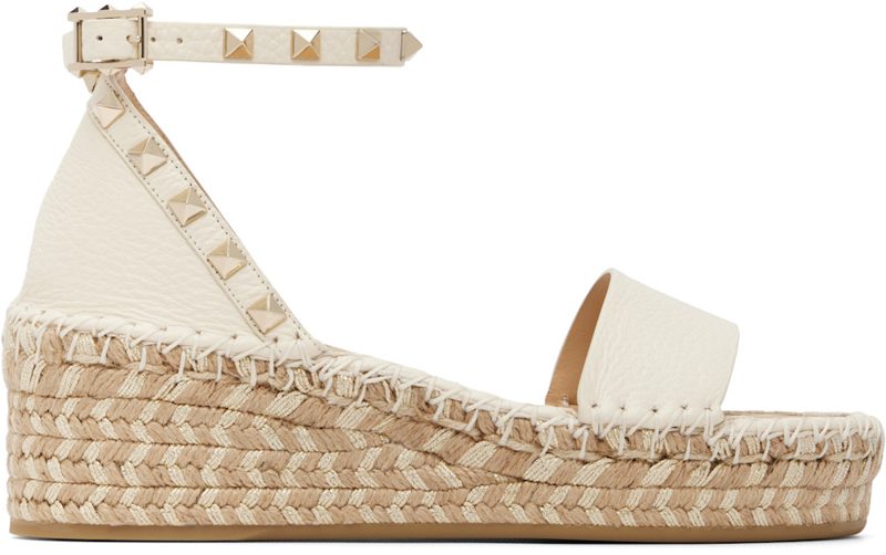Garavani [오프화이트] Rockstud Sandals 262807F125012