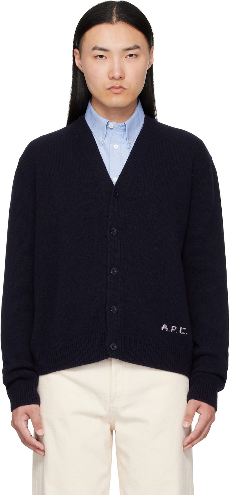 Navy Kevin Cardigan 262252M200001