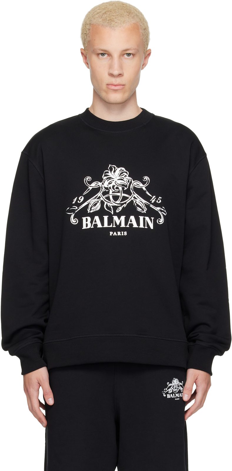 Black Printed [발망] Vine Sweatshirt 262251M204003
