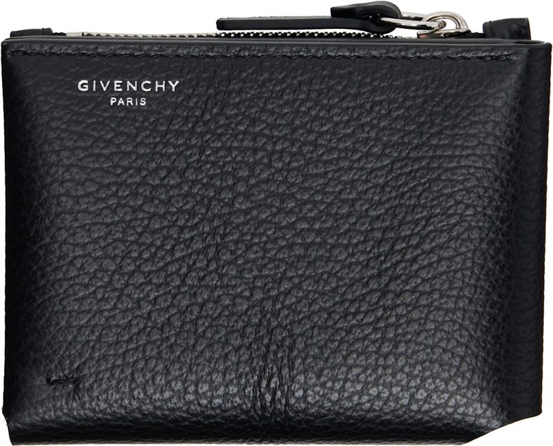 Black Folded Trifold Wallet 262278M164003