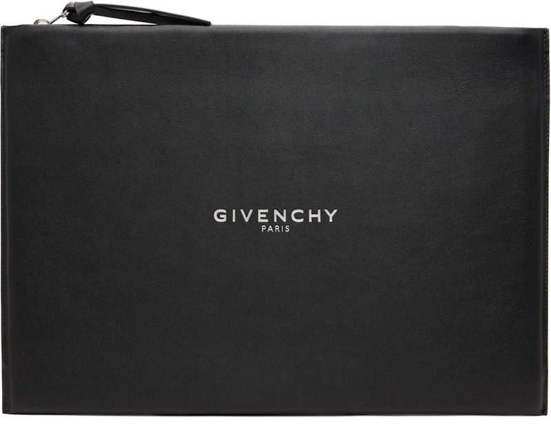 Black Antigona Stamped Large Pouch 262278M171010