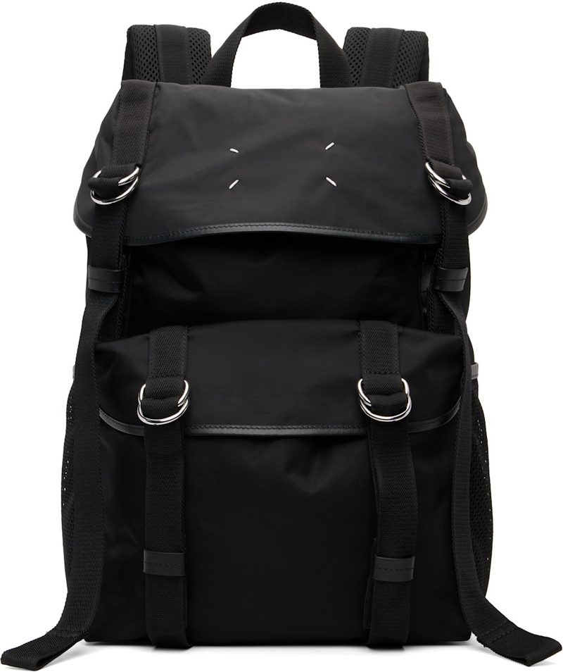 Black High Tech Medium Backpack 262168M166002