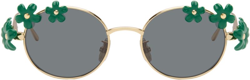 Gold Daisy Field Sunglasses 262677M134000