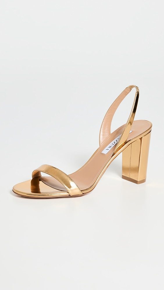 Aquazzura So Nude Sandals 85mm_Soft Gold
