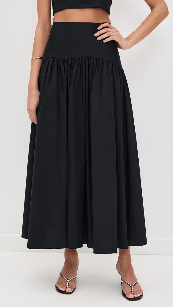 STAUD Procida Skirt_Black