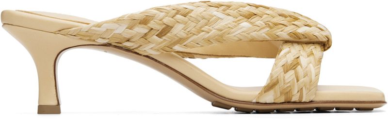 Beige Riva Heeled Sandals 261798F125000