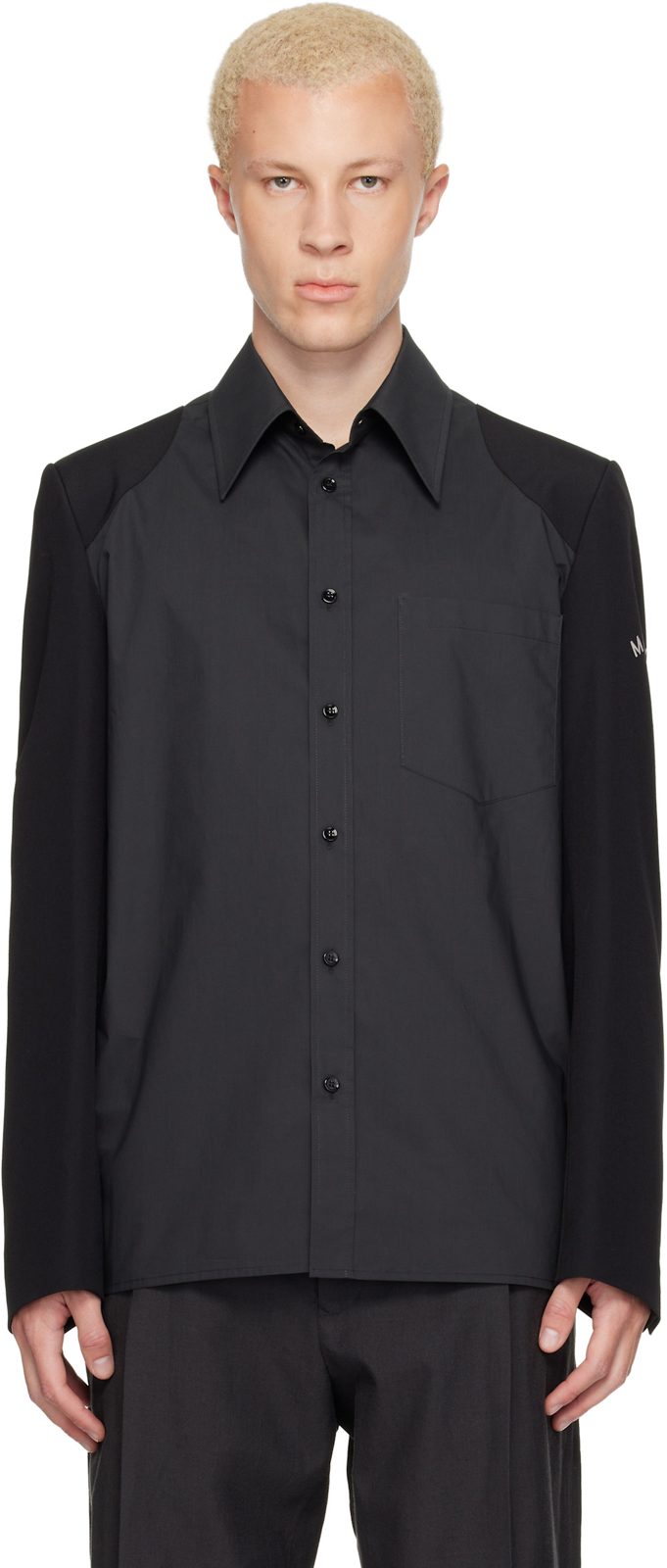 Black Long-Sleeved Shirt 262188M192010