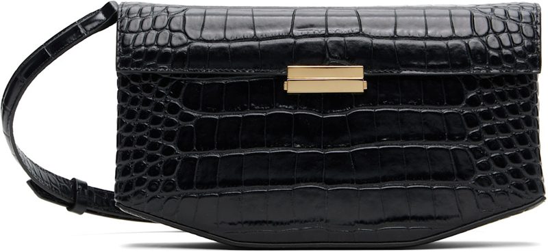 TOTEME Black Clip CROCO-EM[보스]ED Bag 262771F048003