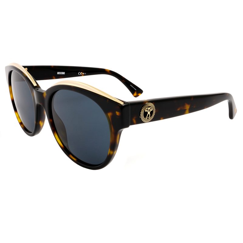 Moschino Grey Round Ladies Sunglasses MOS033/S 0086/IR 52