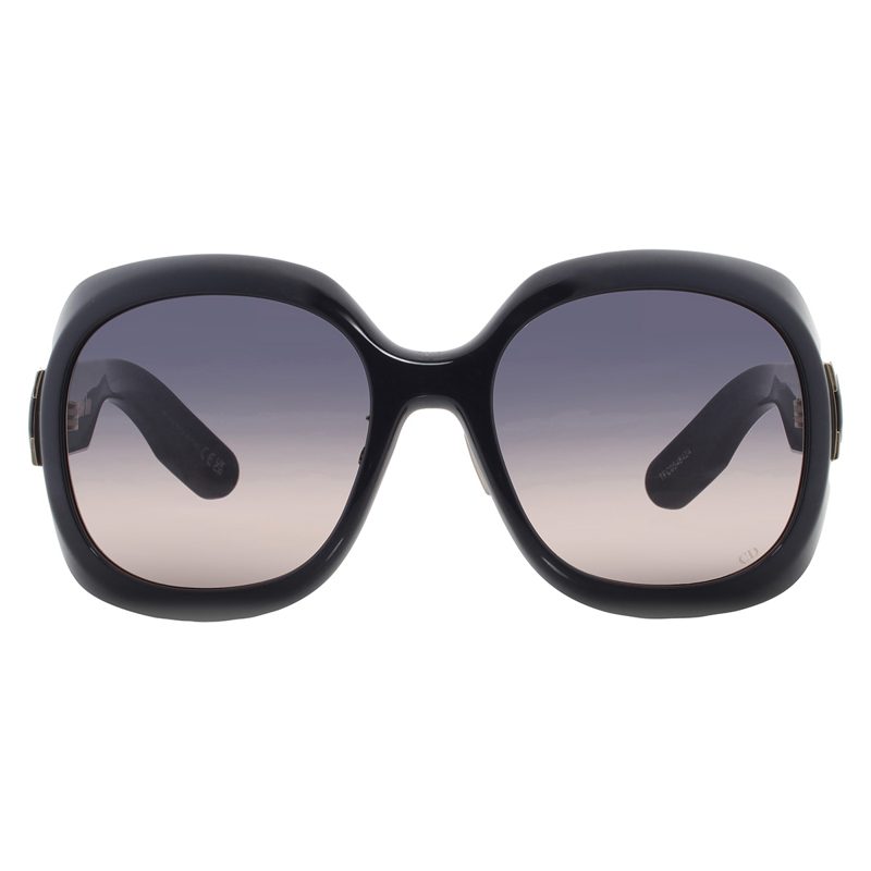 Smoke Gradient Round Ladies Sunglasses CD40114F 20B 58
