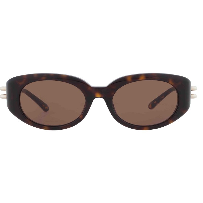 Alexander McQueen Brown Oval Ladies Sunglasses AM0469S 002 50