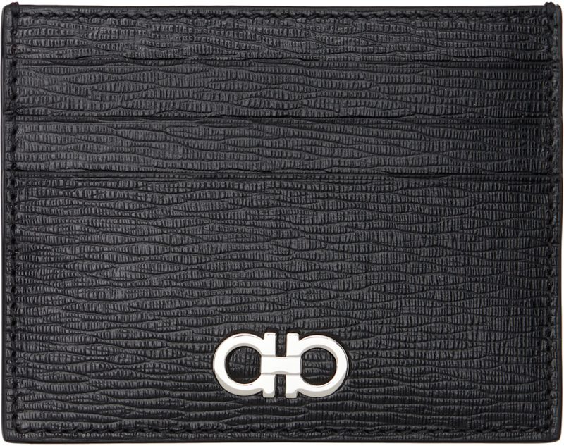Black Gancini Credit Card Holder 262270M163000