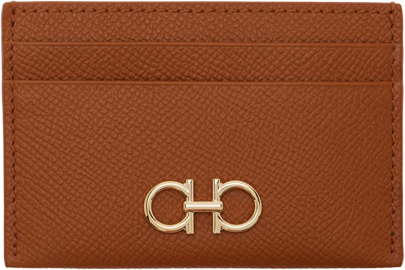 Brown Gancini Credit Card Holder 262270F040002