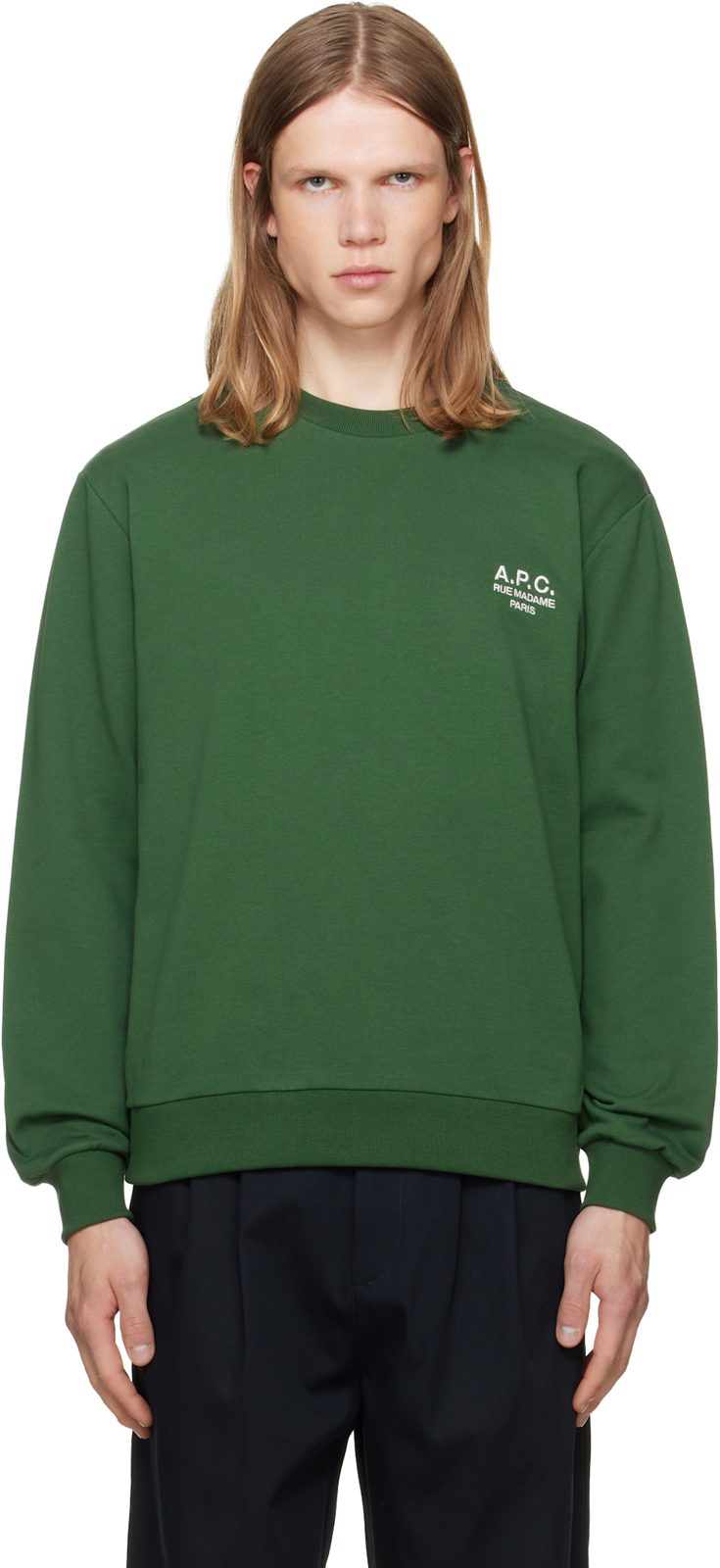 Green Standard Rue Madame Sweatshirt 262252M204004