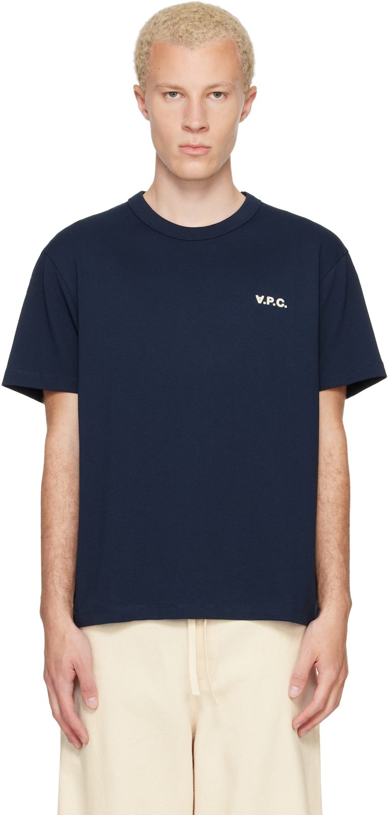 Navy Boxy Petit VPC T-shirt 262252M213004