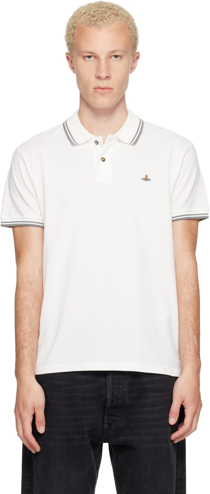 White Classic Polo 262314M212010