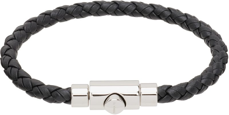 Braided Leather Bracelet 262270M142000