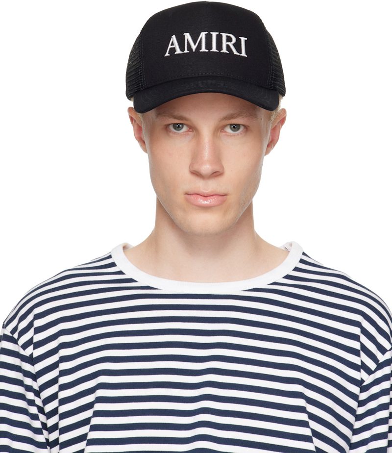 Black [아미리] Core Logo Trucker Cap 262886M139004