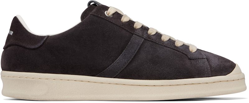 Gray Calfskin Sneakers 262249M237002