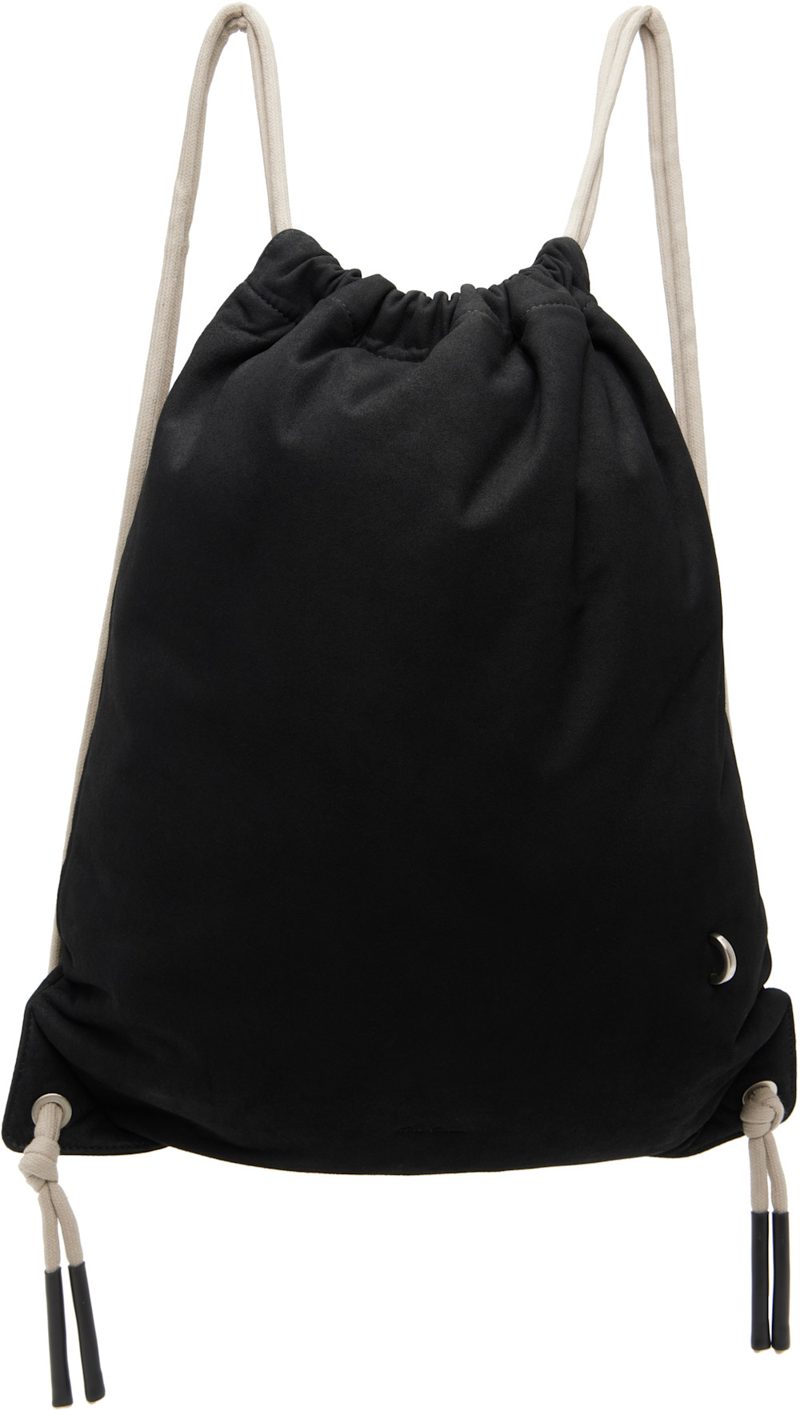 Black Tower Drawstring Backpack 262232M166001