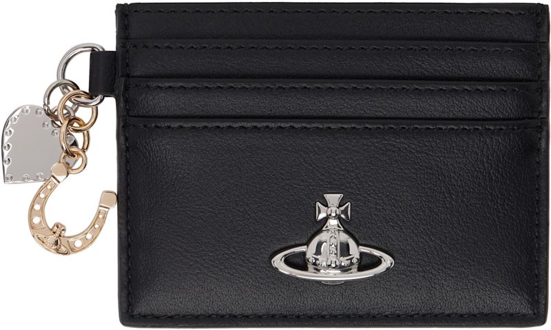 Black Charms Card Holder 262314M163025