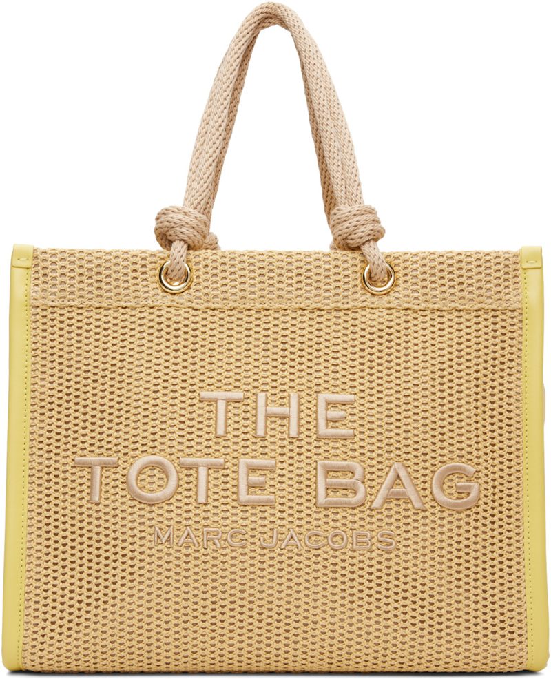 Beige The Woven Rope Large Tote 262190F049029
