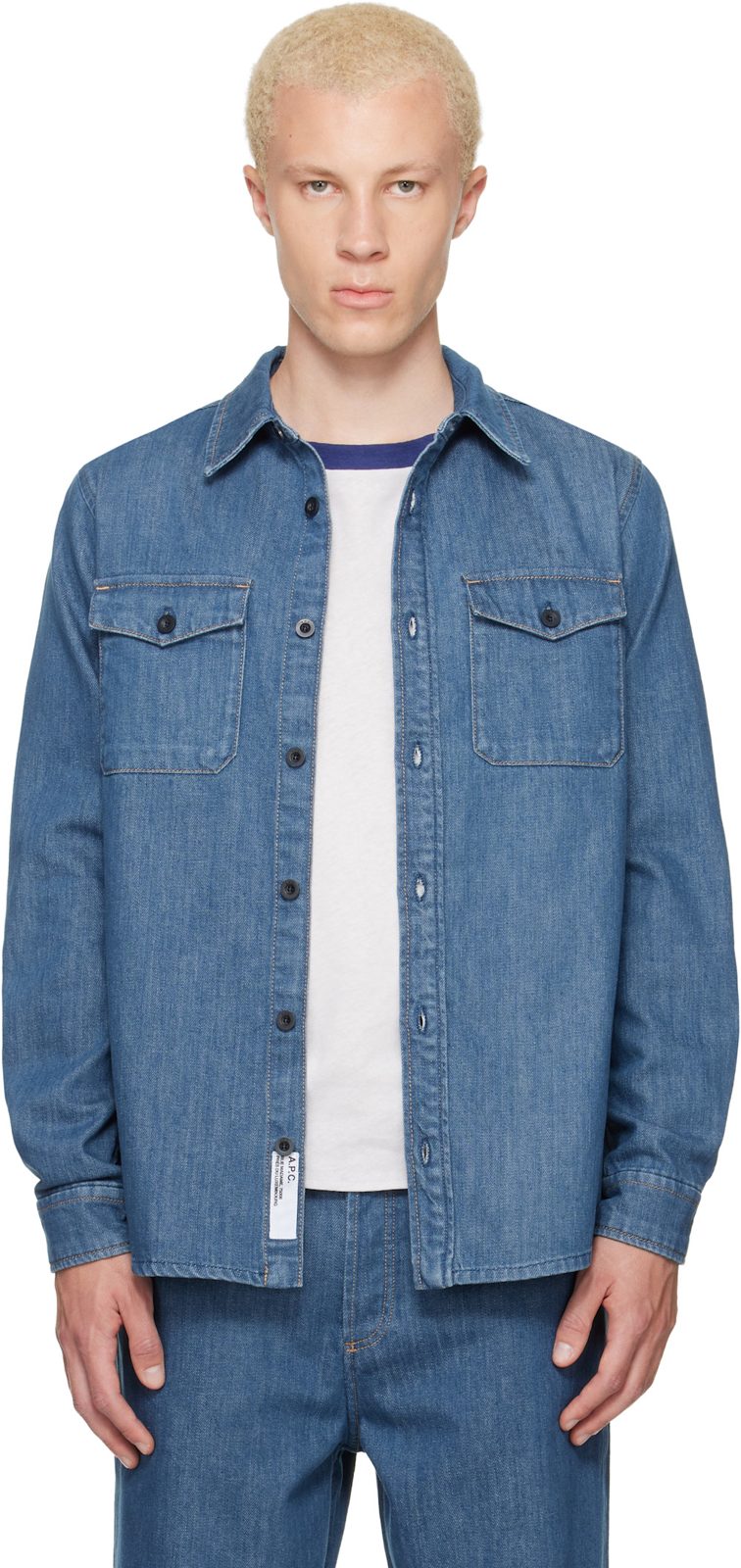 Blue Surchemise Denim Shirt 262252M192024